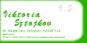 viktoria sztojkov business card